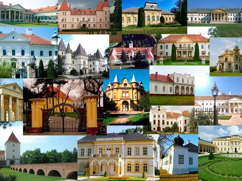 www.kastelyok.eu – a Magyarországi kastélyok listája, illusztráció