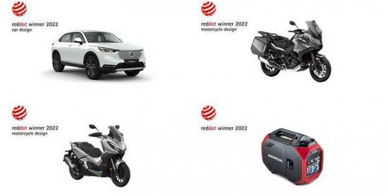 Négy Red Dot dizájndíjat nyertek a Honda termékei