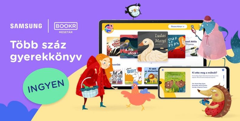 Díjmentesen elérhetővé válik Magyarország legnagyobb digitális Mesetára a BOOKR Kids és a Samsung együttműködésében